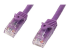 N6PATCH75PL - StarTech.com 75ft CAT6 Ethernet Cable, 10 Gigabit Snagless RJ45 650MHz 100W PoE Patch Cord, CAT 6 10GbE UTP Network Cable w/Strain Relief, Purple, Fluke Tested/Wiring is UL Certified/TIA - Right-angle