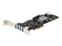 PEXUSB3S44V - StarTech.com 4 Port USB 3.0 PCIe Card w/ 4 Dedicated Channels - Left-angle