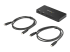 SV211HDUC - StarTech.com 2 Port USB C KVM Switch, 4K 60Hz HDMI, Compact Dual Port UHD USB Type C Desktop Mini KVM Switch with USB C Cables, Bus Powered, MacBook iPad Pro ThinkPad IdeaPad EliteBook - Right-angle