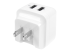 USB2PACWH - StarTech.com Dual Port USB Wall Charger 17W/3.4A - Back