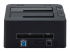 UNIDOCKU33 - StarTech.com Dual-Bay USB 3.0 to SATA and IDE Hard Drive Docking Station, USB Hard Drive Dock, External 2.53.5 SATA III and IDE (40 pin) SSDHDD Docking Station, Hot-Swap Hard Drive Bays - Back