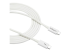 TBLT3MM2MW - StarTech.com 6.6ft (2m) Thunderbolt 3 Cable, 20Gbps, 100W PD, 4K Video, Thunderbolt-Certified, Compatible w/ TB4/USB 3.2/DisplayPort - Left-angle