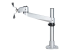 ARMPIVOTB2 - StarTech.com Desk Mount Monitor Arm, VESA or Apple iMac/Thunderbolt Display up to 14kg, Articulating Height Adjustable Single Desktop Monitor Pole Mount, Desk Clamp or Grommet, Silver - Right side