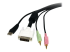 USBDVI4N1A6 - StarTech.com 6 ft 4-in-1 USB DVI KVM Cable with Audio and Microphone - Close up