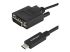 CDP2DVIMM1MB - StarTech 3.3 ft / 1 m USB-C to DVI Cable - Right-angle