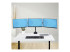 3MP2AG-MONITOR-ARM - StarTech.com Triple Monitor Desk Mount For Up To Three 27in Screens, VESA 75x75/100x100, Tool-Less Arm Adjustments, C-Clamp/Grommet Mount, Spring-Assisted Arms - Front