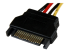 LP4SATAFM12 - StarTech.com 12in SATA to LP4 Power Cable Adapter F/M - Close up
