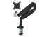 ARMPIVOTHDB - StarTech.com Desk Mount Monitor Arm, Heavy Duty Ergonomic VESA Monitor Arm, Single Display up to 9kg, Full Motion, Height Adjustable, Articulating, Aluminum, C-Clamp/Grommet, Black - Front