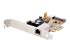 ST1000PEXPSE - StarTech.com 1 Port 2.5Gbps PoE Network Card, PCIe Ethernet Card w/RJ45 Port, 30W 802.3at PoE NIC for Desktops/Servers, Network PoE LAN Adapter w/Low-Profile Bracket Included - Left-angle