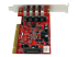 PCIUSB3S4 - StarTech.com 4 Port PCI SuperSpeed USB 3.0 Adapter Card with SATA/SP4 Power - Right-angle