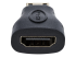 HDACFM - StarTech.com Mini HDMI to HDMI Adapter, 4K High Speed HDMI Adapter, 4K 30Hz Ultra HD High Speed HDMI Adapter, HDMI 1.4, Gold Plated Connectors, UHD Mini HDMI Adapter 4K, Black - Right side