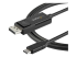 CDP2DP1MBD - StarTech 3ft (1m) USB C to DisplayPort 1.2 Cable 4K 60Hz, Bidirectional DP to USB-C or USB-C to DP Reversible Video Adapter Cable, HBR2/HDR, USB Type C/Thunderbolt 3 Monitor Cable - Right-angle