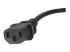 PXT101UK3M - StarTech.com 10ft (3m) UK Computer Power Cable, 18AWG, BS 1363 to C13 Power Cord, 10A 250V, Black Replacement AC Power Cord, TV/Monitor Power Cable, BS 1363 to IEC 60320 C13 Kettle Lead - Close up