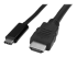 CDP2HDMM1MB - StarTech USB C to HDMI Cable - Left-angle