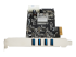 PEXUSB3S44V - StarTech.com 4 Port USB 3.0 PCIe Card w/ 4 Dedicated Channels - Left side