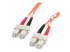 FIBSCSC2 - StarTech.com 2m (6.6ft) SC to SC OM1 Multimode Fiber Optic Cable, 62.5/125 Fiber Size, 10G Networks, LSZH Fiber Patch Cord - Right-angle