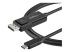 CDP2DP2MBD - StarTech 6ft (2m) USB C to DisplayPort 1.2 Cable 4K 60Hz, Bidirectional DP to USB-C or USB-C to DP Reversible Video Adapter Cable, HBR2/HDR, USB Type C / Thunderbolt 3 Monitor Cable - Right-angle