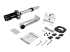 ARMPIVOTB2 - StarTech.com Desk Mount Monitor Arm, VESA or Apple iMac/Thunderbolt Display up to 14kg, Articulating Height Adjustable Single Desktop Monitor Pole Mount, Desk Clamp or Grommet, Silver - Right-angle