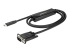 CDP2VGAMM1MB - StarTech 3ft (1m) USB C to VGA Cable, 1920x1200/1080p USB Type C to VGA Video Active Adapter Cable, Thunderbolt 3 Compatible, Laptop to VGA Monitor/Projector, DP Alt Mode HBR2 Cable - Right-angle