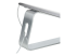 LAPTOP-STAND-SILVER - StarTech.com Laptop Stand for Desk, 5kg/11lb, Aluminum, Silver, Ergonomic - Close up